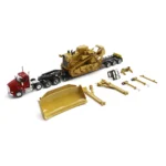 85787 - CAMIÓN KENWORTH T880 + TRAIL KING TK120 LOWBOY + BULLDOZER CAT D11R + COMPONENTES - ESC: 1:50